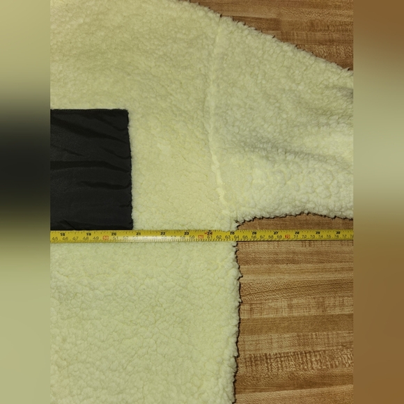 NWT LOU & GREY Cozy Up Sherpa Half Zip Jacket, Yellow Green, size L - Picture 8 of 14